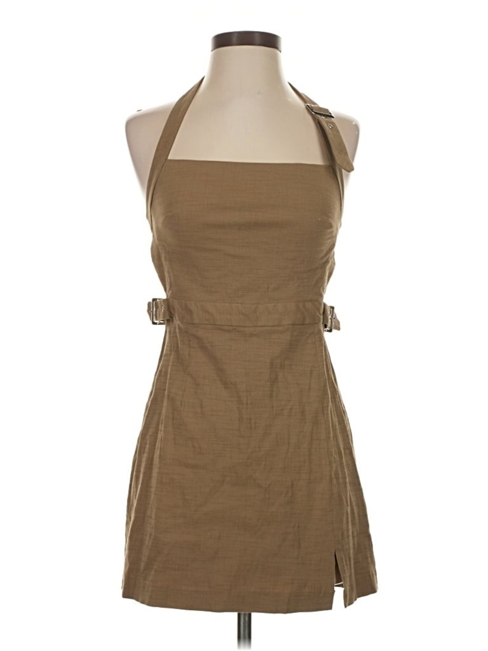 Zara Buckle Halter Mini Dress - Picture 2 of 7